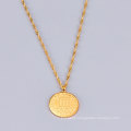 Shangjie kolye OEM 45cm fashion necklace 2021 trendy necklace display vintage 14k gold coin necklace